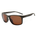 Bourbon Eyewear Badger Khaki Polarized Sunglasses – 45-Degree Angled View